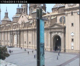 Imagen de vista previa de la cámara web Zaragoza - Plaza del Pilar